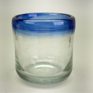 Handblown Mexican Glass Candleholder